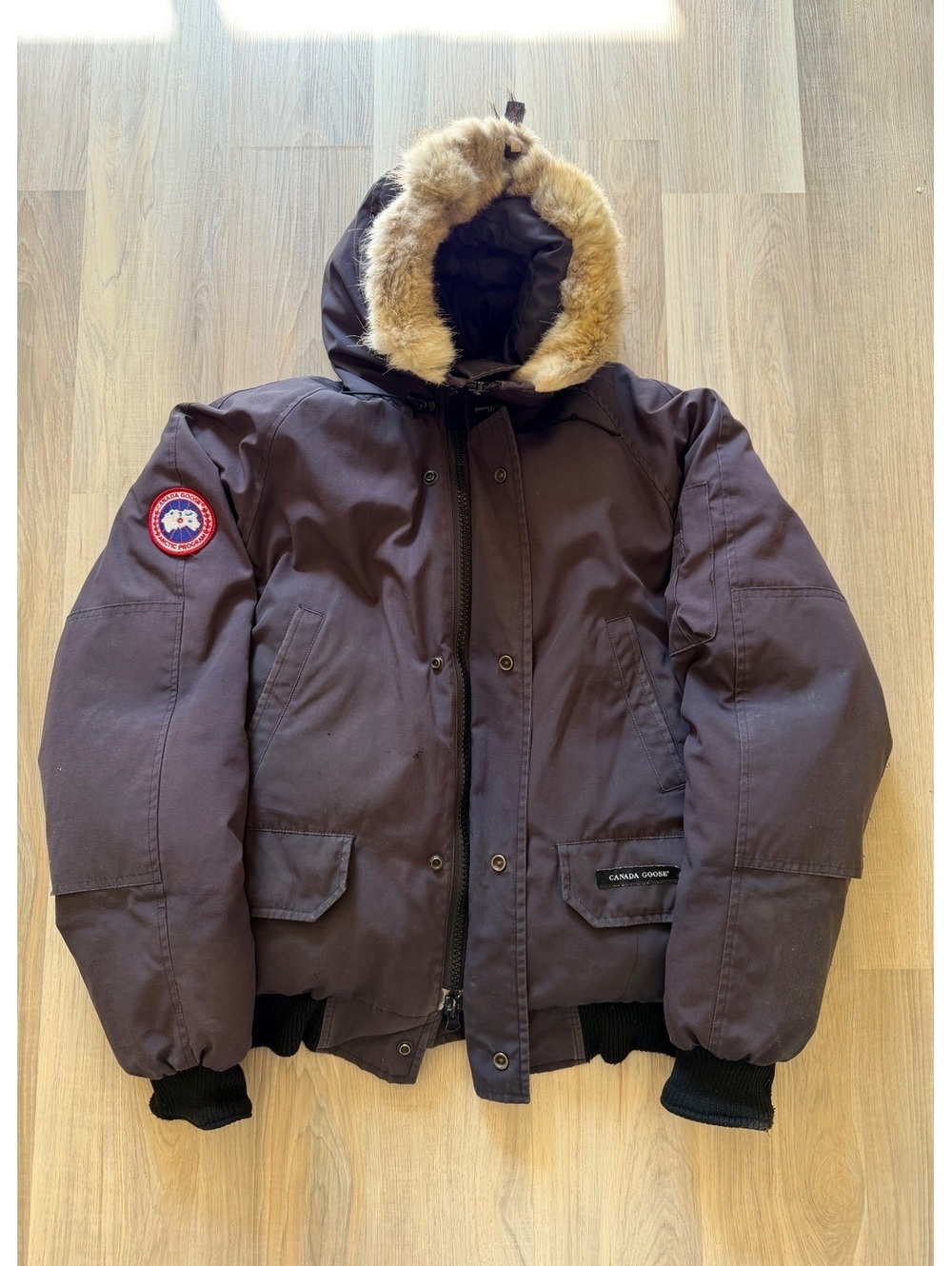 Canada Goose Navy Arctic Bomber Duck Down Jacket